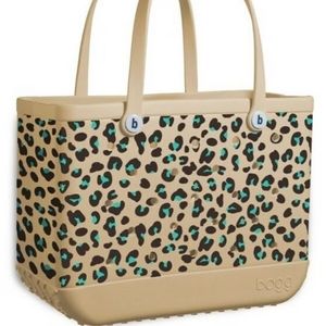 Original Bogg Bag Turquoise Leopard